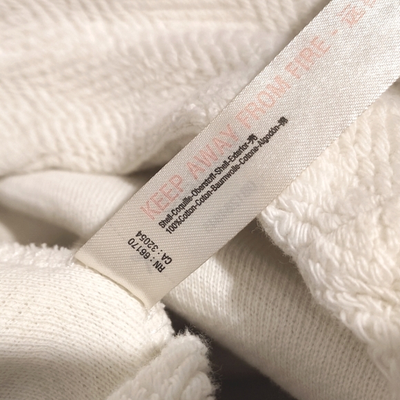 Free People Beach 100% Cotton Cream Two-Piece Outfit - Picture 9 of 10